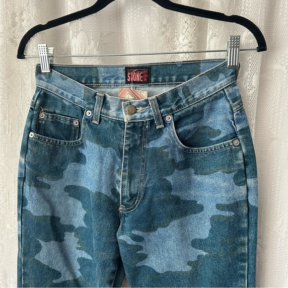 Vintage 1990's Camo Boot Cut Jeans! - Picture 2 of 5
